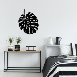 Opviq Lámpara de Pared Flor Negra W-035